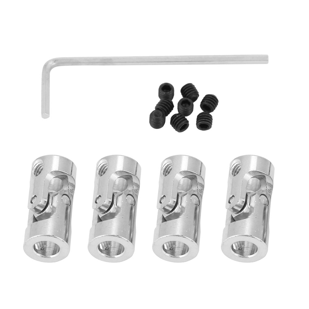 4-teiliges Universal-motorgelenk 23 Mm, 11 Mm Wellenverbinder, Diy-kupplung (4 X 5 Mm)