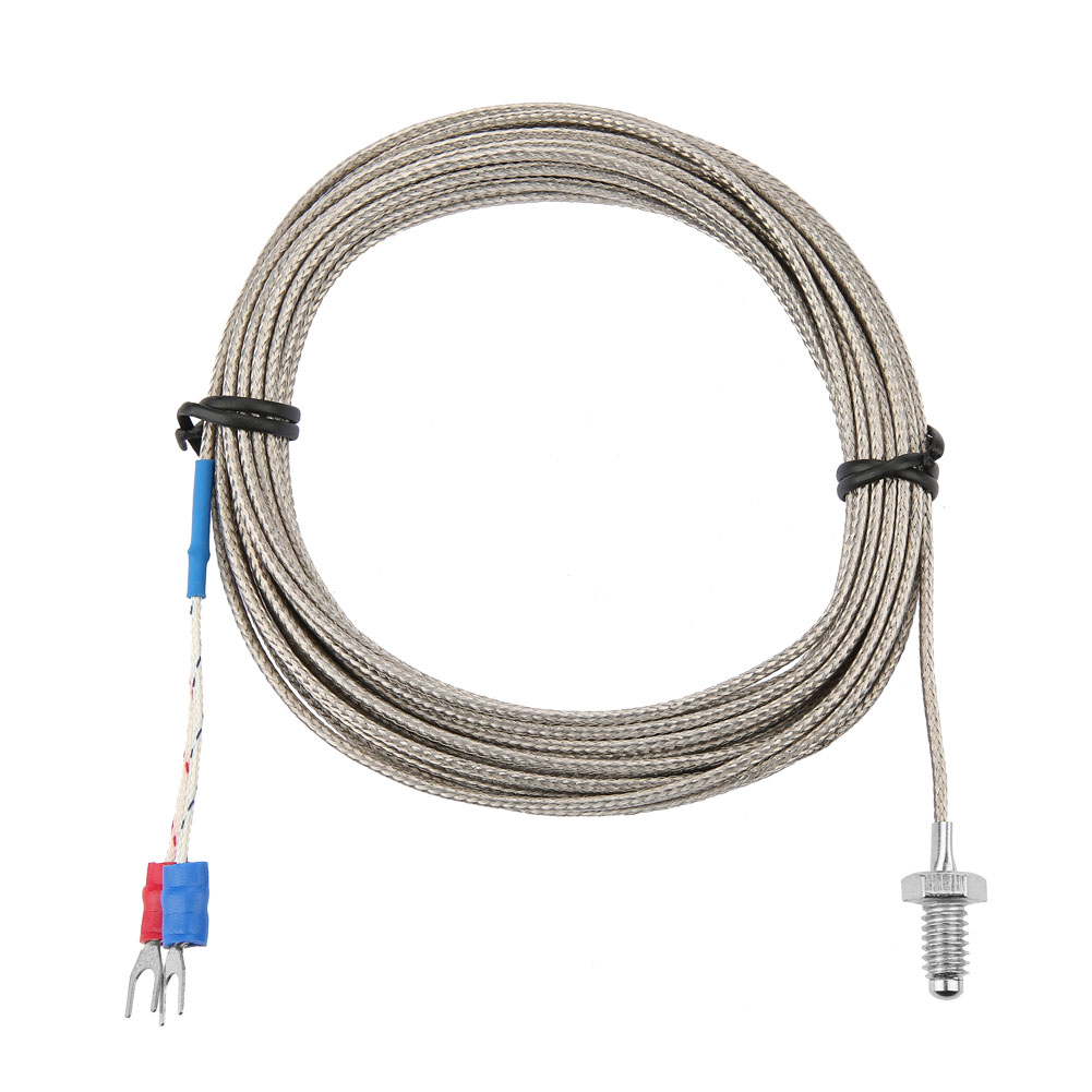 Temperaturfühler Typ K Mit M6 Bsw Thermoelementkabel, 4 Meter Lang