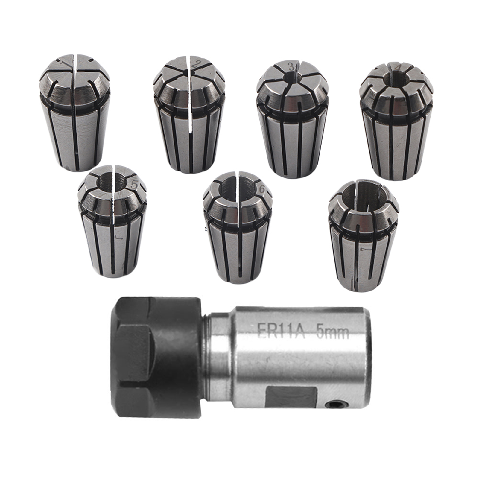 7-teiliges Er11-verlängerungsstangen-set Mit 5-mm-motorhalterung Und 1–7-mm-federbuchsen