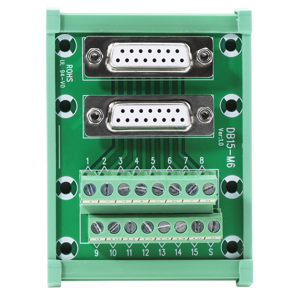 Din-schienen-db15-m6-doppelklemmenblock (weiblich) Für Modulschnittstelle