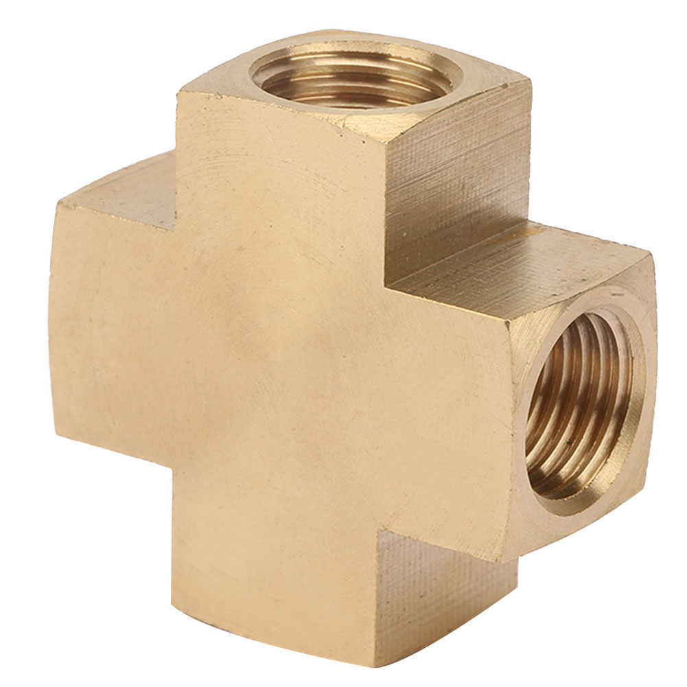 1/4" Fnpt Messingadapter, 4-wege-gleichgewinde-innengewinde Für Industriewerkzeuge