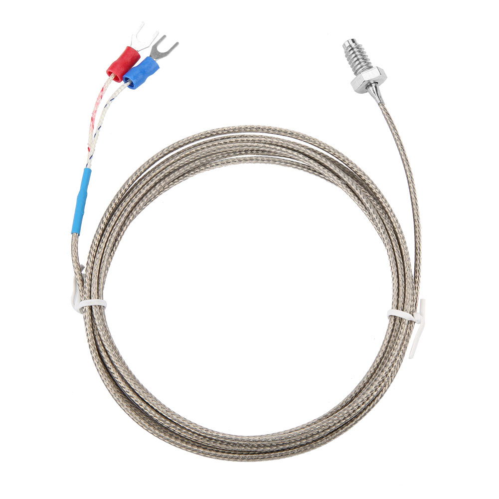 Temperaturfühler Typ K Mit M6 Bsw-gewinde-thermoelementkabel, 2 Meter Lang