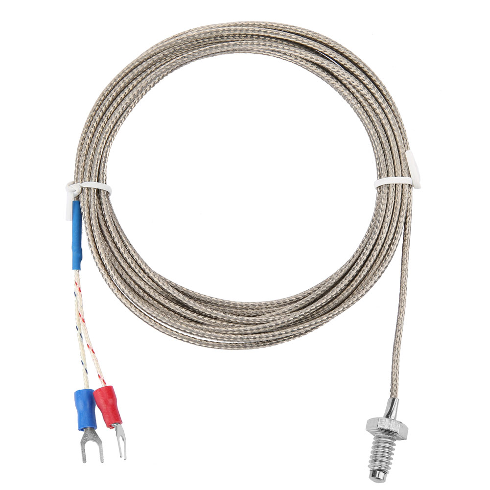 Temperaturfühler Typ K Mit M6 Bsw Thermoelementkabel, 3 Meter Lang