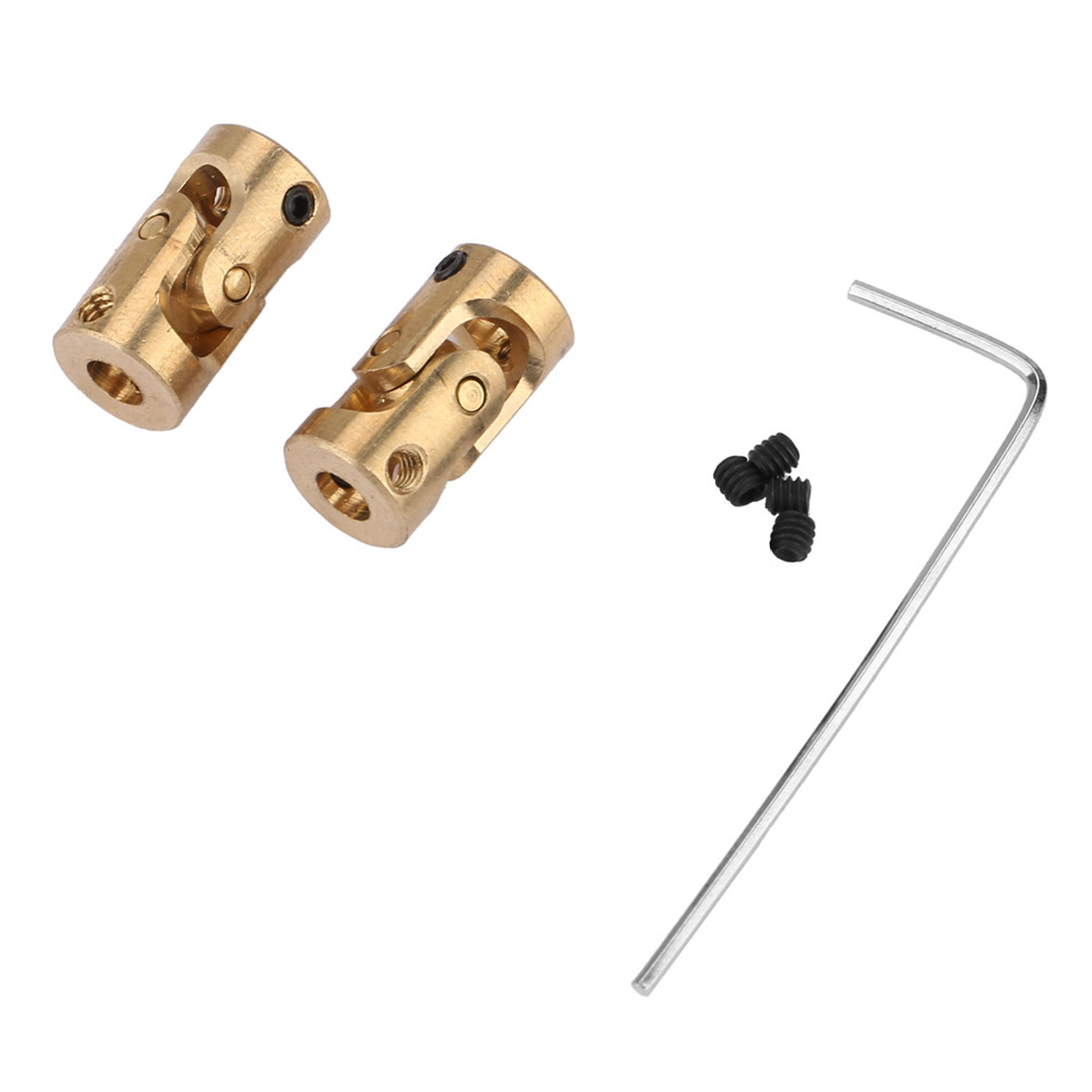 2-teiliges Universal-messinggelenk 3x3 Mm Für Diy-motor- Und Lenkkupplungen