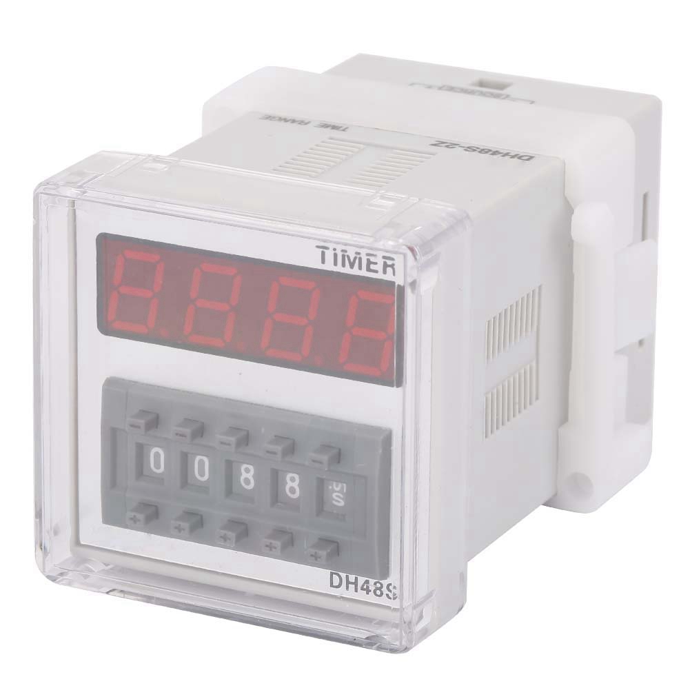 Digitaler Timer Dh48s-2z Mit Lcd-anzeige, 220-v-wechselstrom-zeitverzögerungsrelais, Einstellbar Von 0,01 S Bis 9999 H