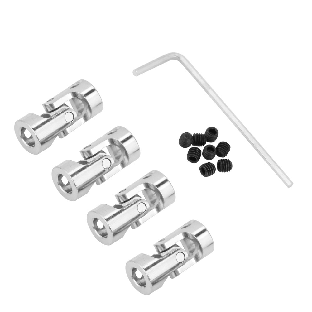 4-teiliges Universalgelenk 23 Mm Für Motor, 11 Mm Wellenverbinder, Diy-kupplung (5x6 Mm)