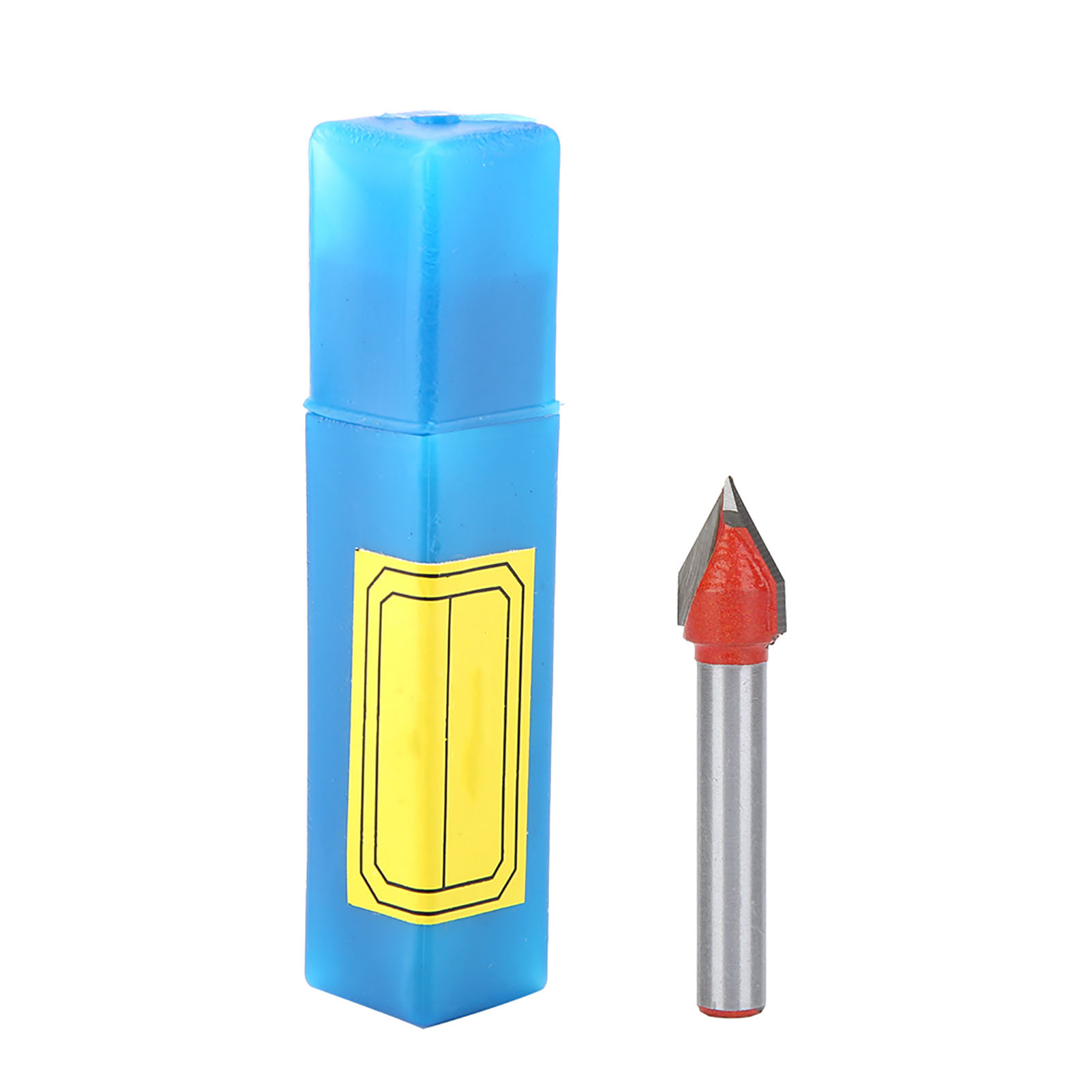 60° 6x10 Mm V-nut-cnc-fräser Für 3d-holzgravur, 1/4"-schneidwerkzeug