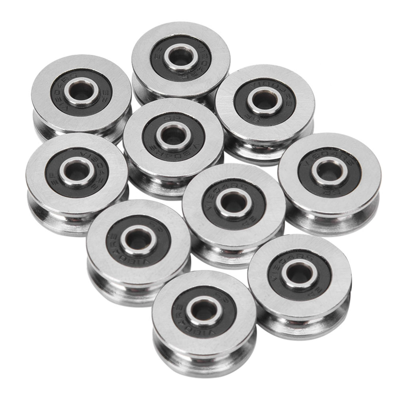10 V-nut-rollenlager Tv0418 4x18x8mm Für Führungsschienen