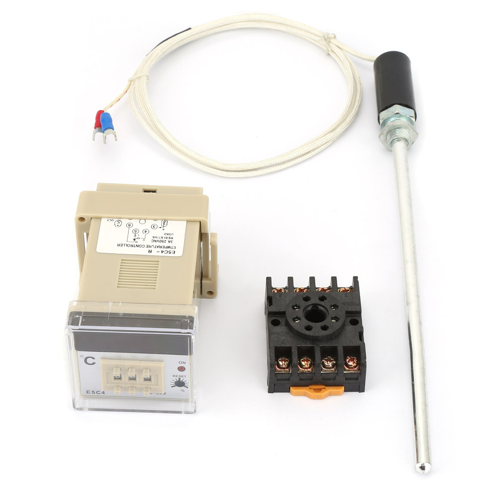 Digitalthermostat E5c4-r Mit Thermoelement-sonde Typ K Zur Temperaturregelung