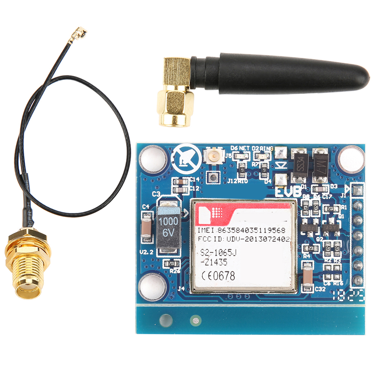 Gsm/gprs/sms-modul Mit Antenne Für Die Fernkommunikation