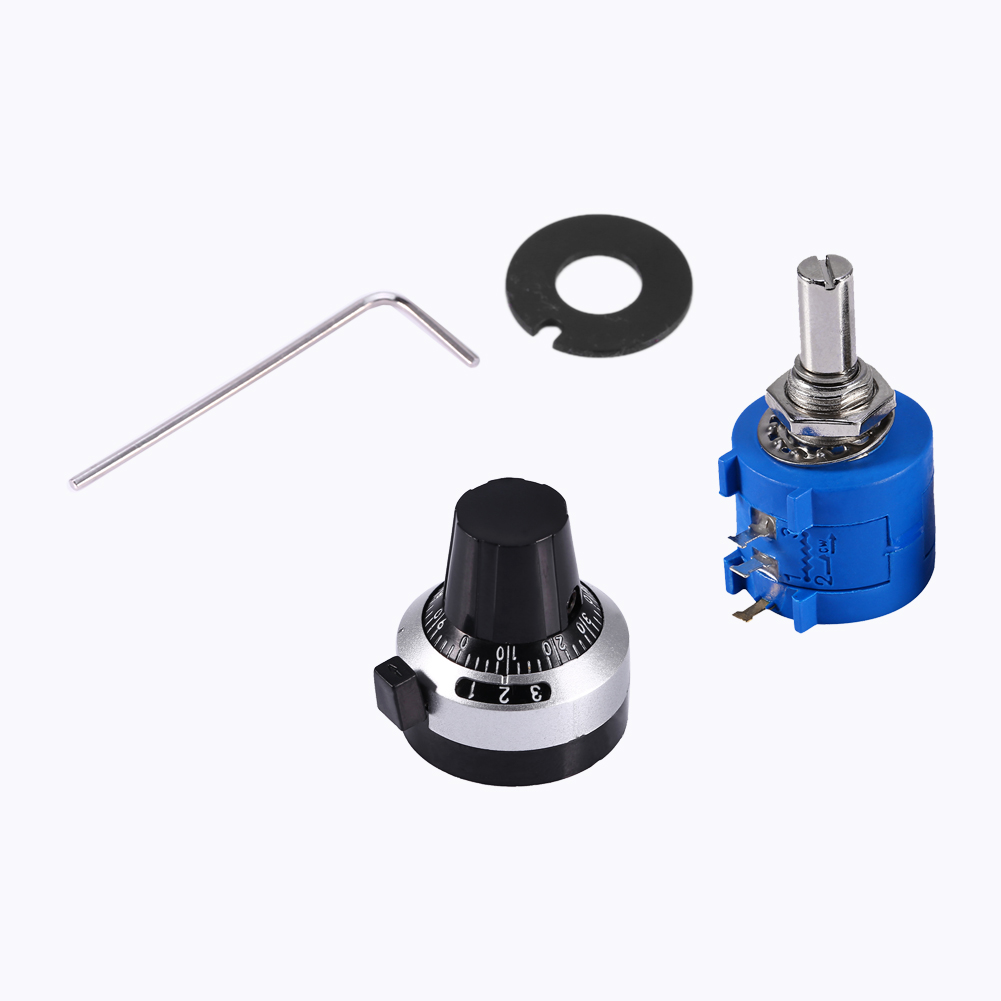 3590s-2-103l 10 Kω Präzisionspotentiometer Mit 10 Umdrehungen Und Verstellbarem Drehknopf