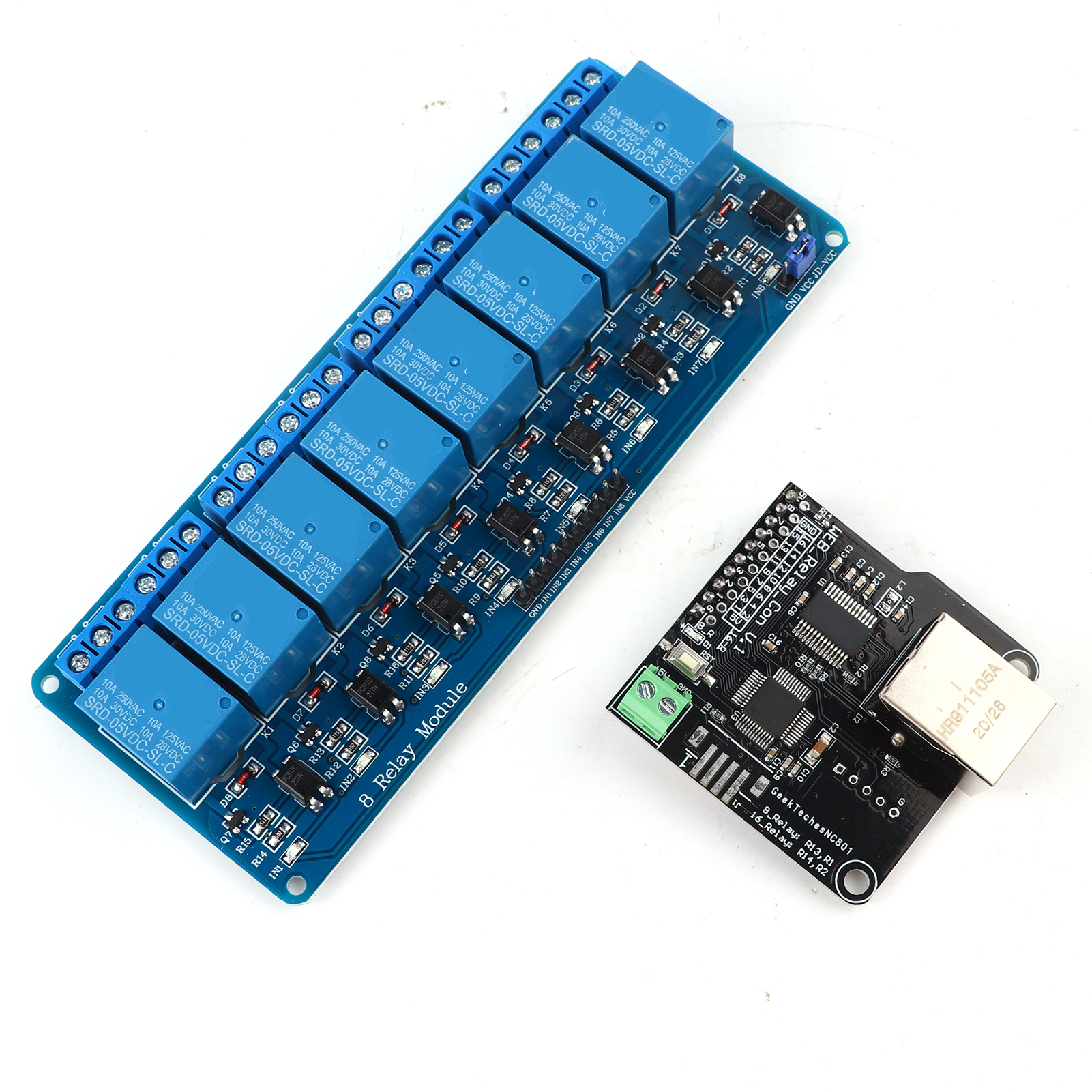 Ethernet-modul 8 Relais Lan-steuerung Webserver Rj45-anschluss