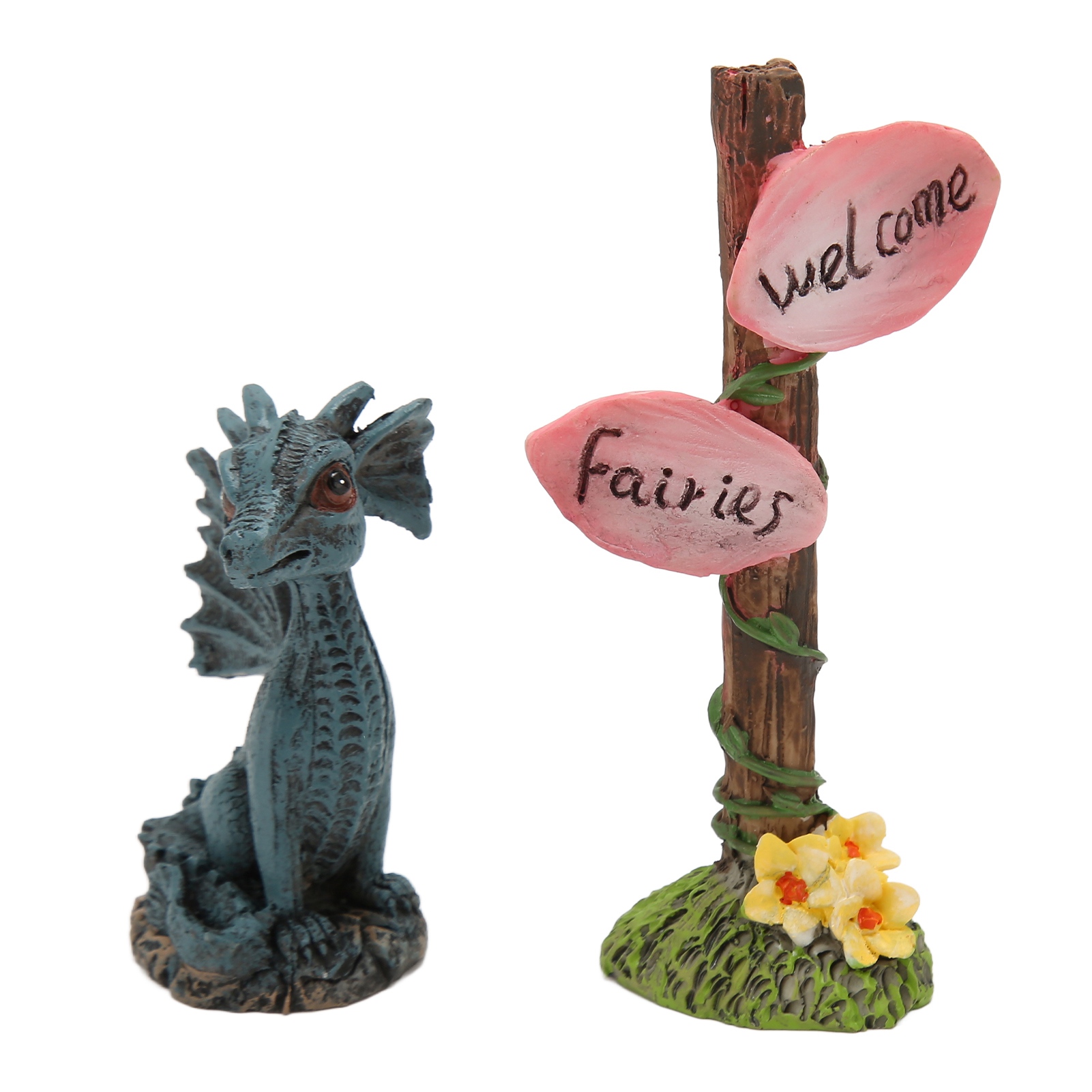 Miniatur-drachenfigur Aus Kunstharz Für Garten, Balkon Oder Rasen – Feendekoration