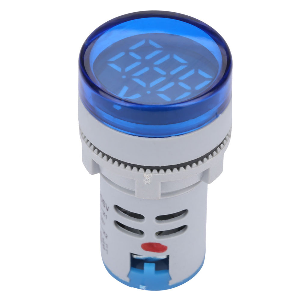 Led-voltmeter-anzeigeleuchte, Digitale Signalanzeige, Runde Gleichspannungsprüflampe (blau)