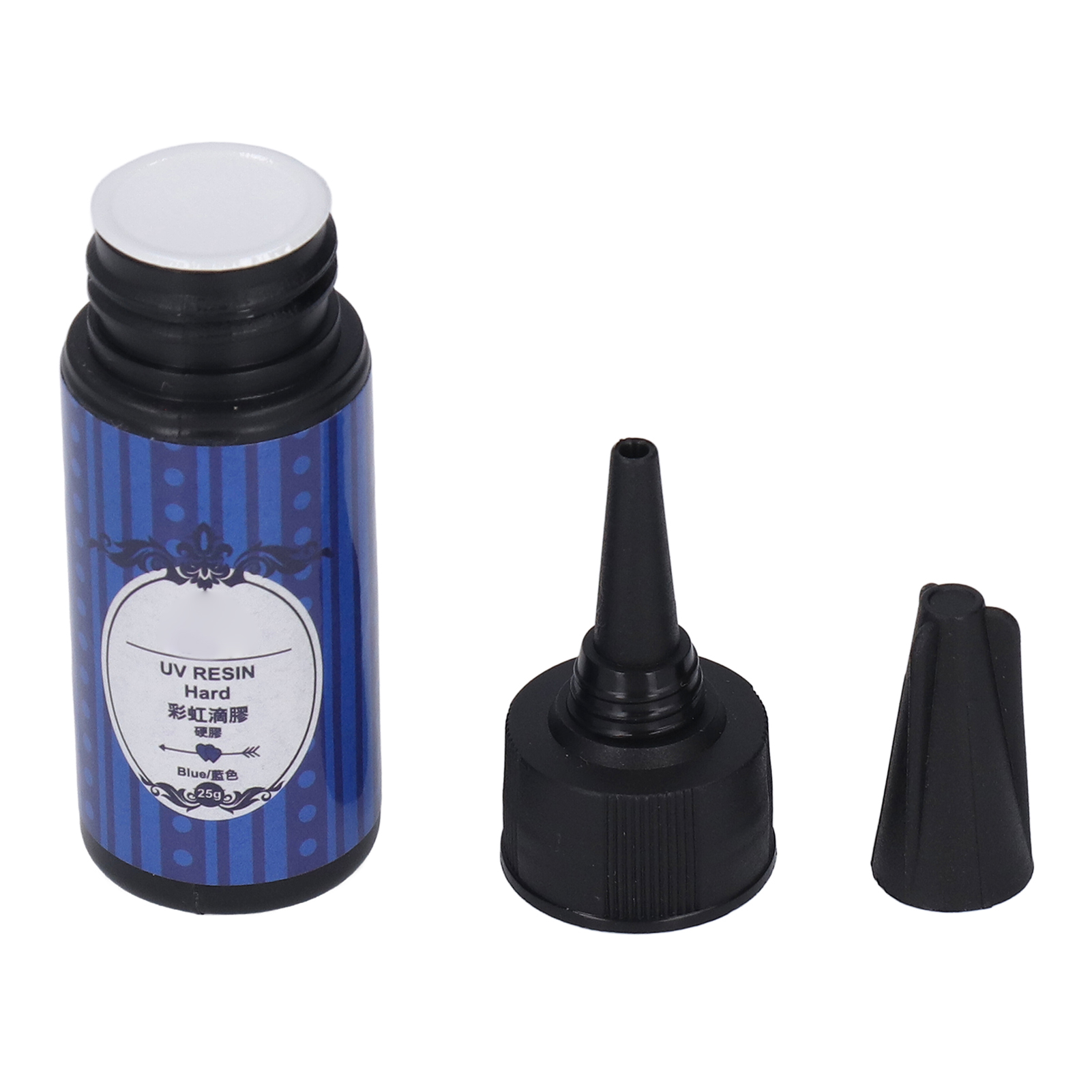 25 G Ungiftiger Uv-klebstoff, Schnelltrocknendes Blaues Polymerharz, Wasserfest Und Auslaufsicher