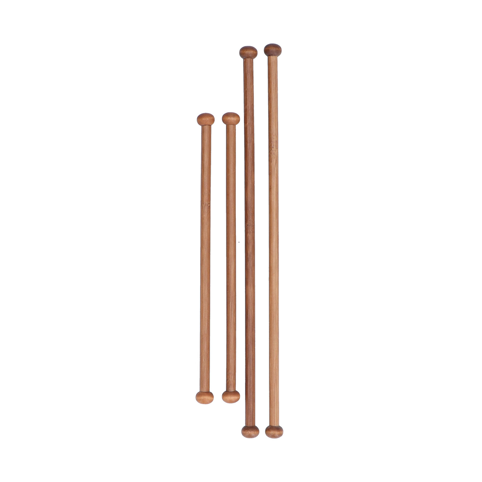 Runde Hängestangen Aus Sandelholz – 4er-set Elegante Dekorationen