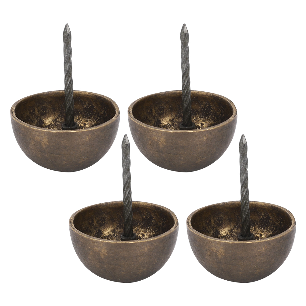 4 Antike Bronzefarbene Polsternägel Mit Rundem Kopf, 3–6 Cm, Für Sofa- Und Möbeldekoration