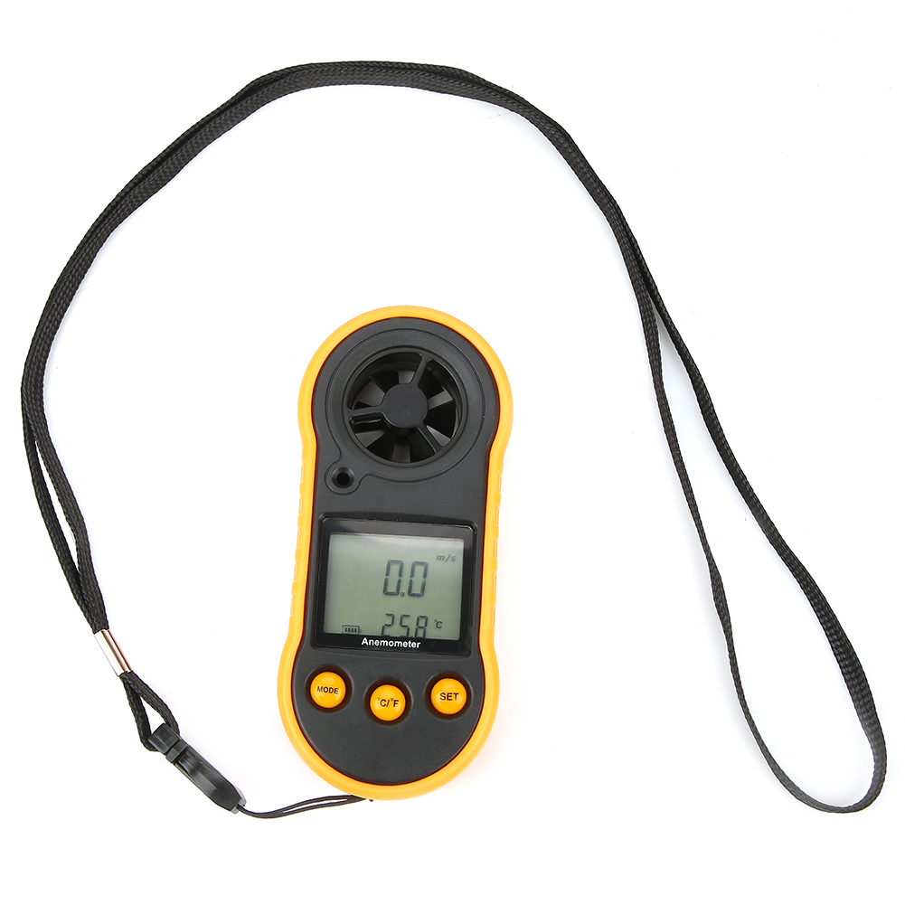 Gm818 Tragbares Digitales Lcd-anemometer Zur Windgeschwindigkeitsmessung Und Luftqualitätsprüfung