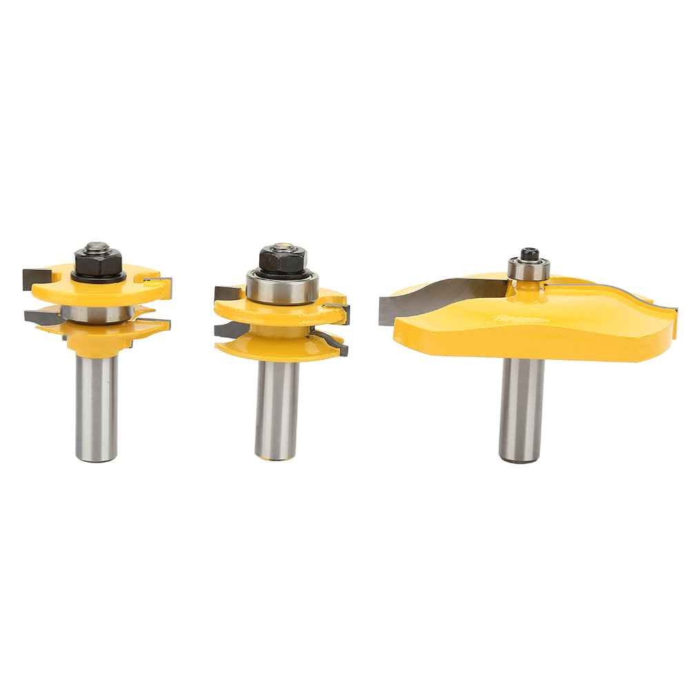 3-teiliges Ogee-nutfräser-set Für Paneele Und Rahmen, 1/2"-fräser-set Für Die Holzbearbeitung