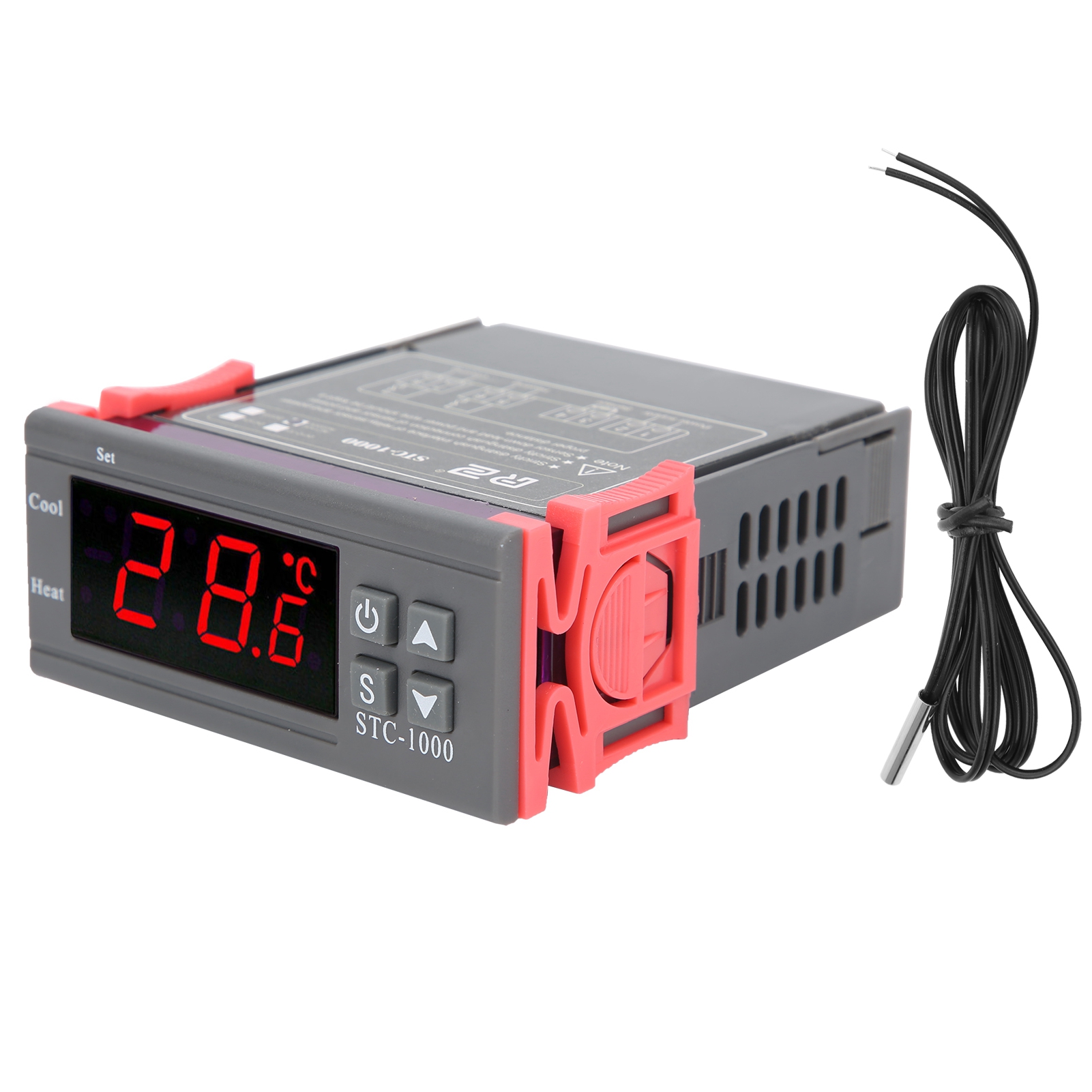 Digitalthermostat Stc-1000 Für Heiz- Und Kühltemperaturregelung Mit Sonde, Ac110-220v