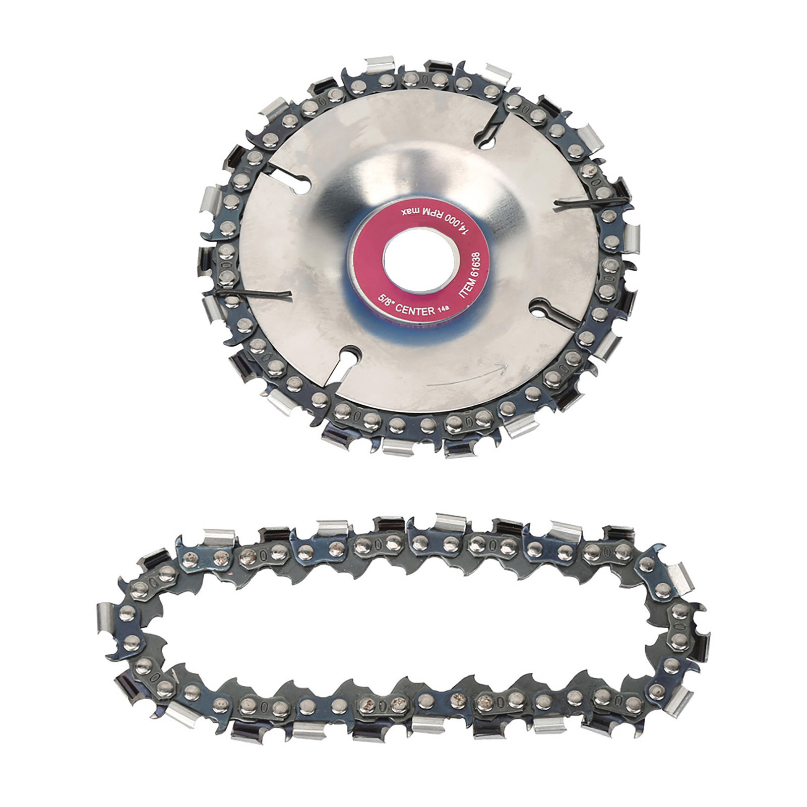 4"-holzschleifscheibe Mit Kette, 22 Zähne, Für 100/115-mm-winkelschleifer