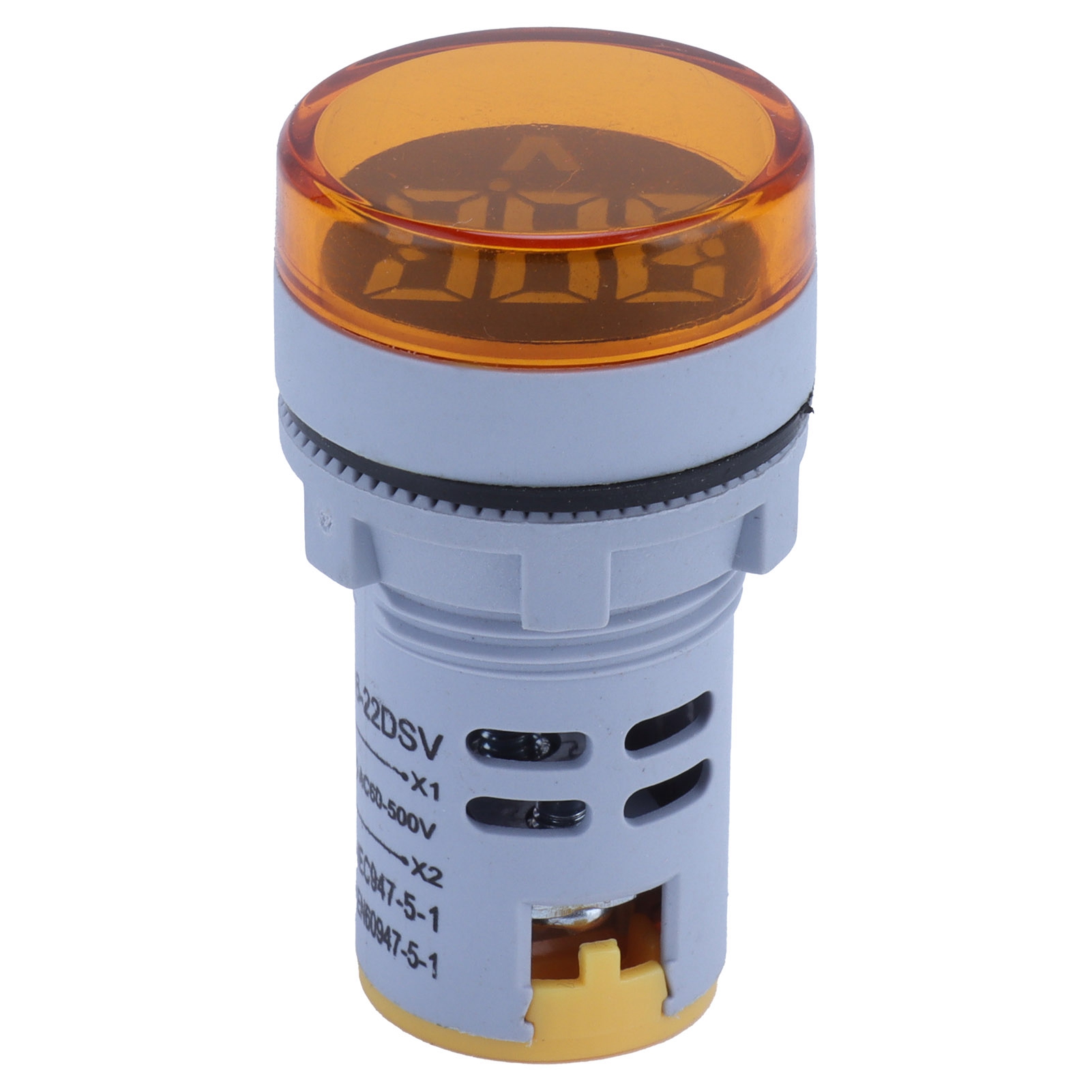 Digitale Spannungsanzeige Ad16-22fsv, Runde Form, 60–500 V Ac, Gelbes Signal