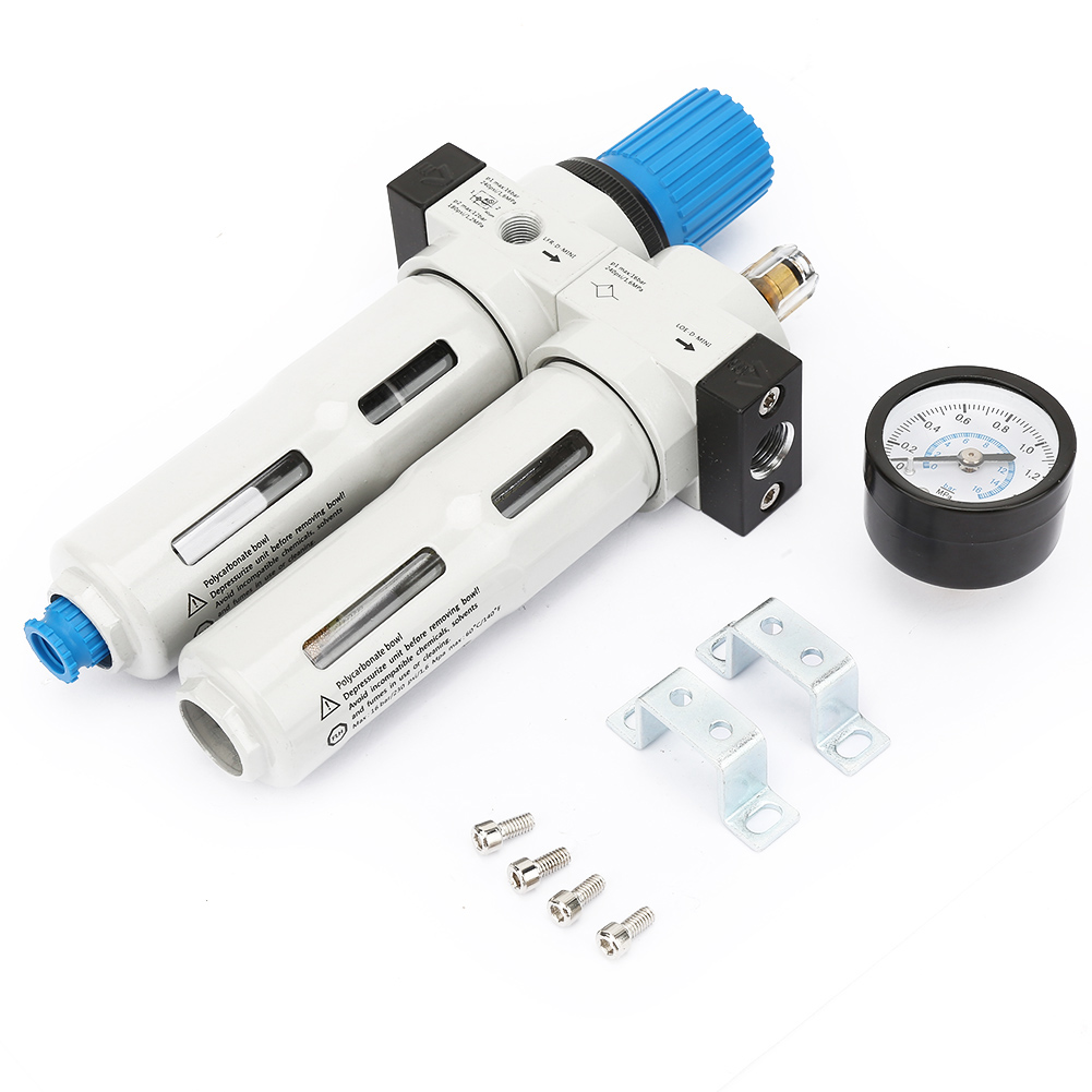 Frc-1/4-mini Filterregler-öler Aus Aluminiumlegierung G1/4" 1,6 Mpa Für Druckluft