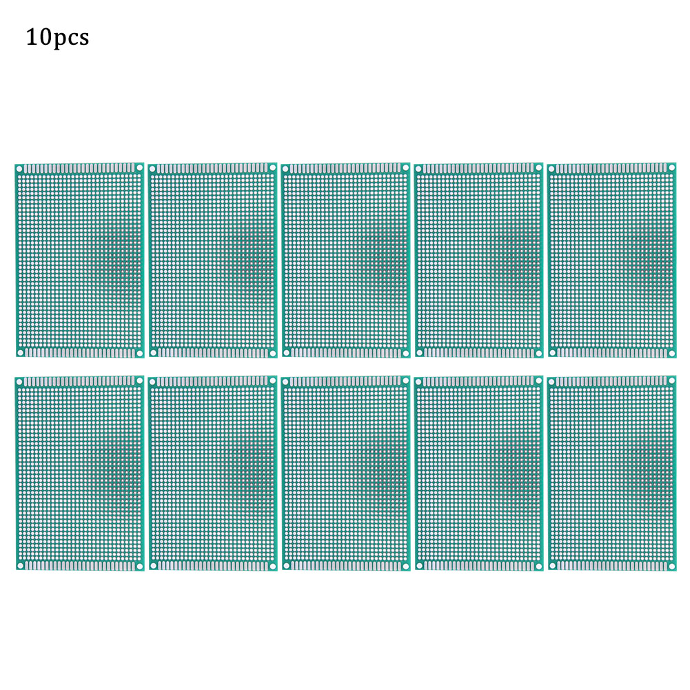 10 Stück 8x12cm Leiterplatten-prototypen, Doppelseitig, Aus Blech, Steckbrett