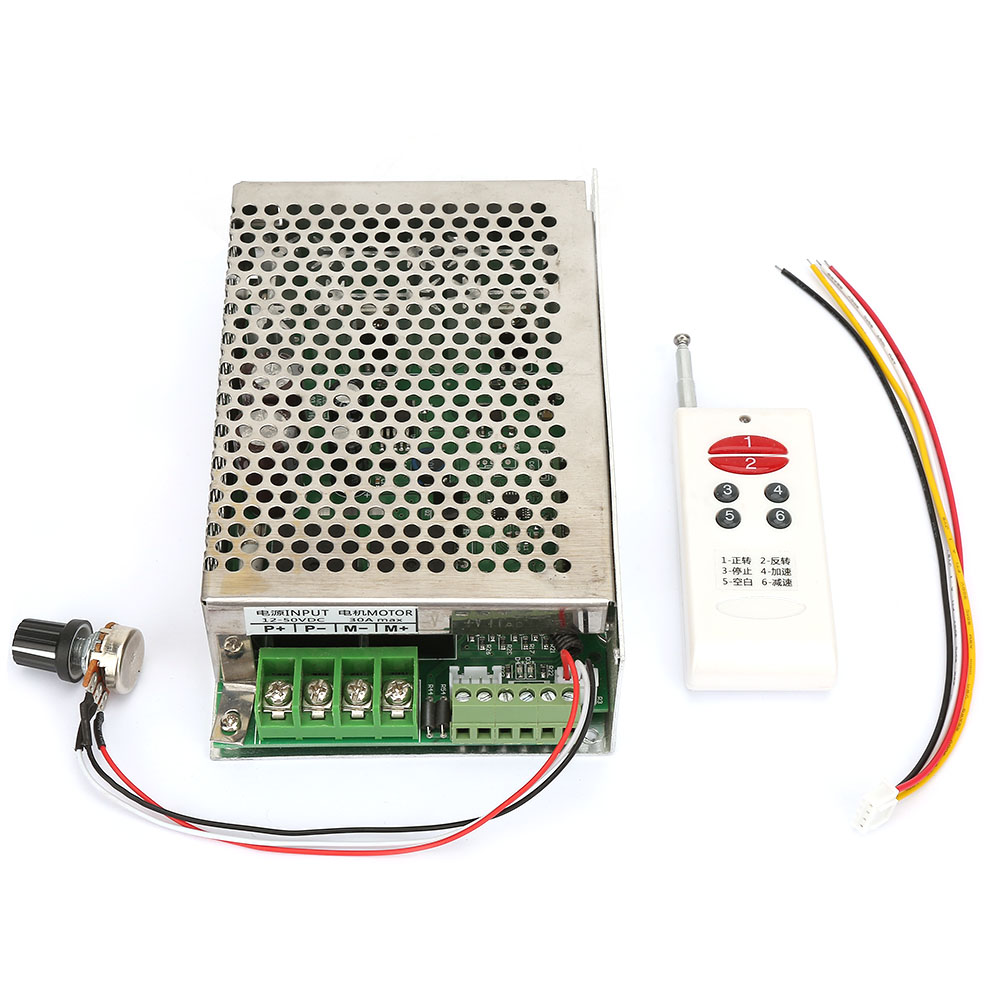 Drahtlose Fernbedienung Für 12v/24v/30v 30a Gleichstrommotor-drehzahlregler Mit Drehrichtungsumkehr