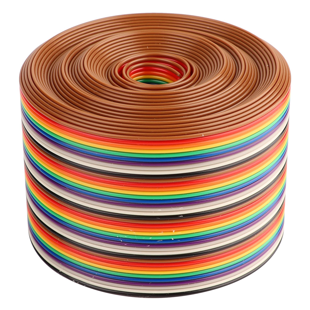 40-poliges Regenbogen-flachkabel, 1,27 Mm Rastermaß, 5,08 Cm Breit, 2 Meter Lang