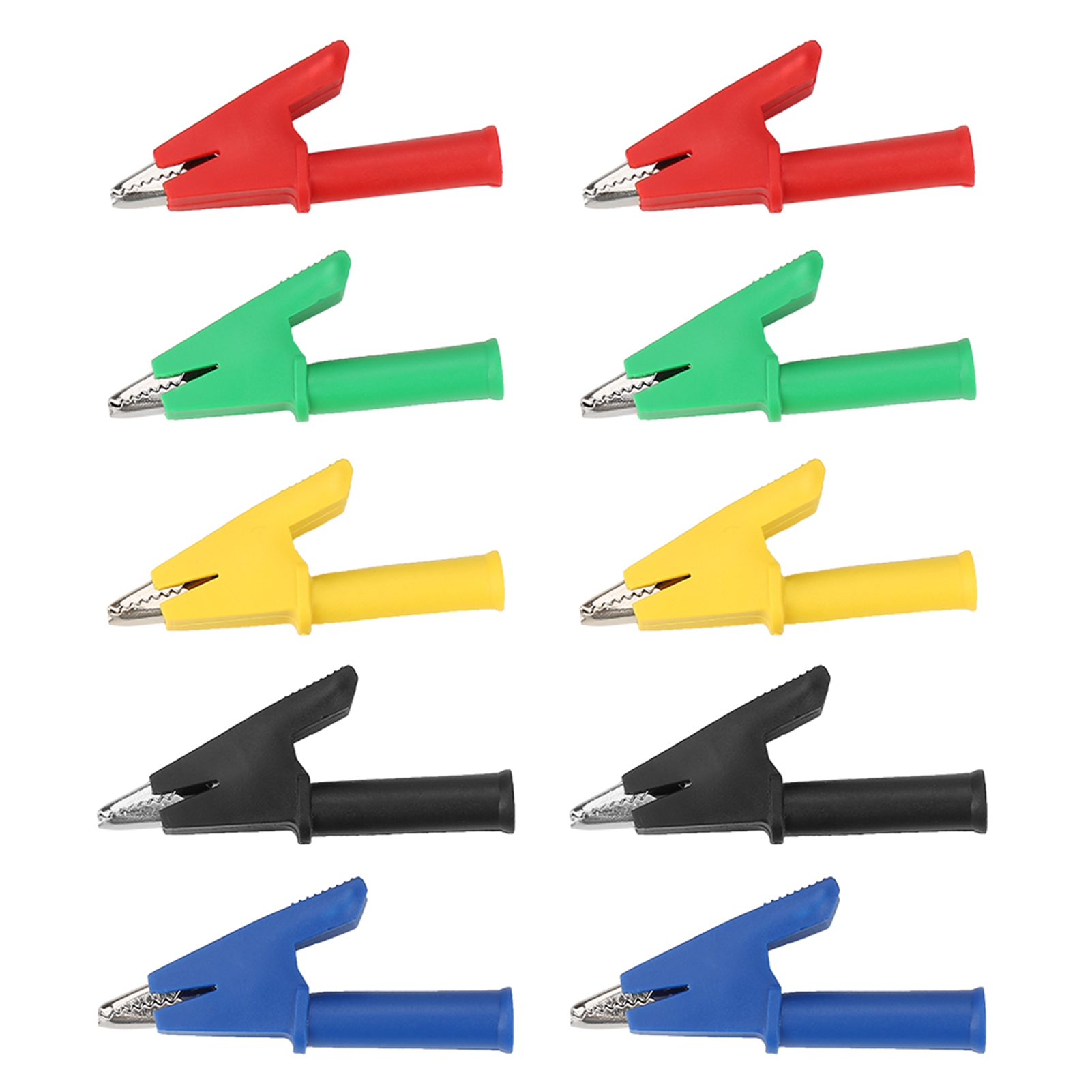 10 Stück 4 Mm Sicherheits-bananenstecker Krokodilklemmen Multimeter 20 A 380 V P2002