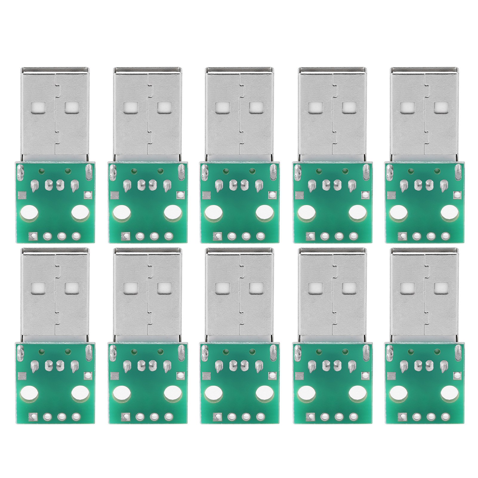 10 Stück Usb-a-stecker Auf 4-poligen Dip-adapter, 2,54 Mm Rastermaß