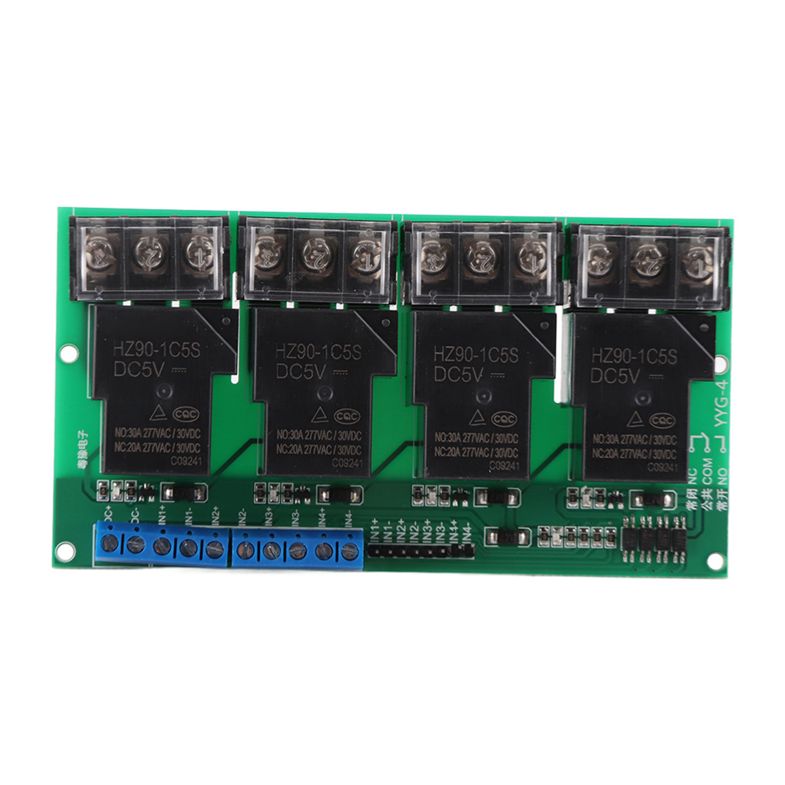 Hochleistungs-relaismodul 30 A, 4 Kanäle, Mit Optokoppler-isolation, Dc5v-steuerung Yyg-4