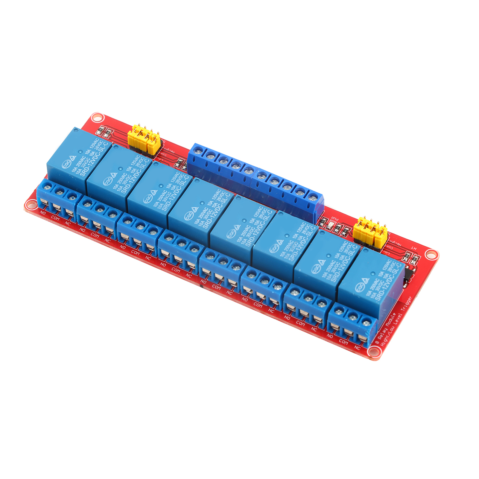 8-kanal-relaisplatine Mit Optokoppler, High- Und Low-triggerung 12 V