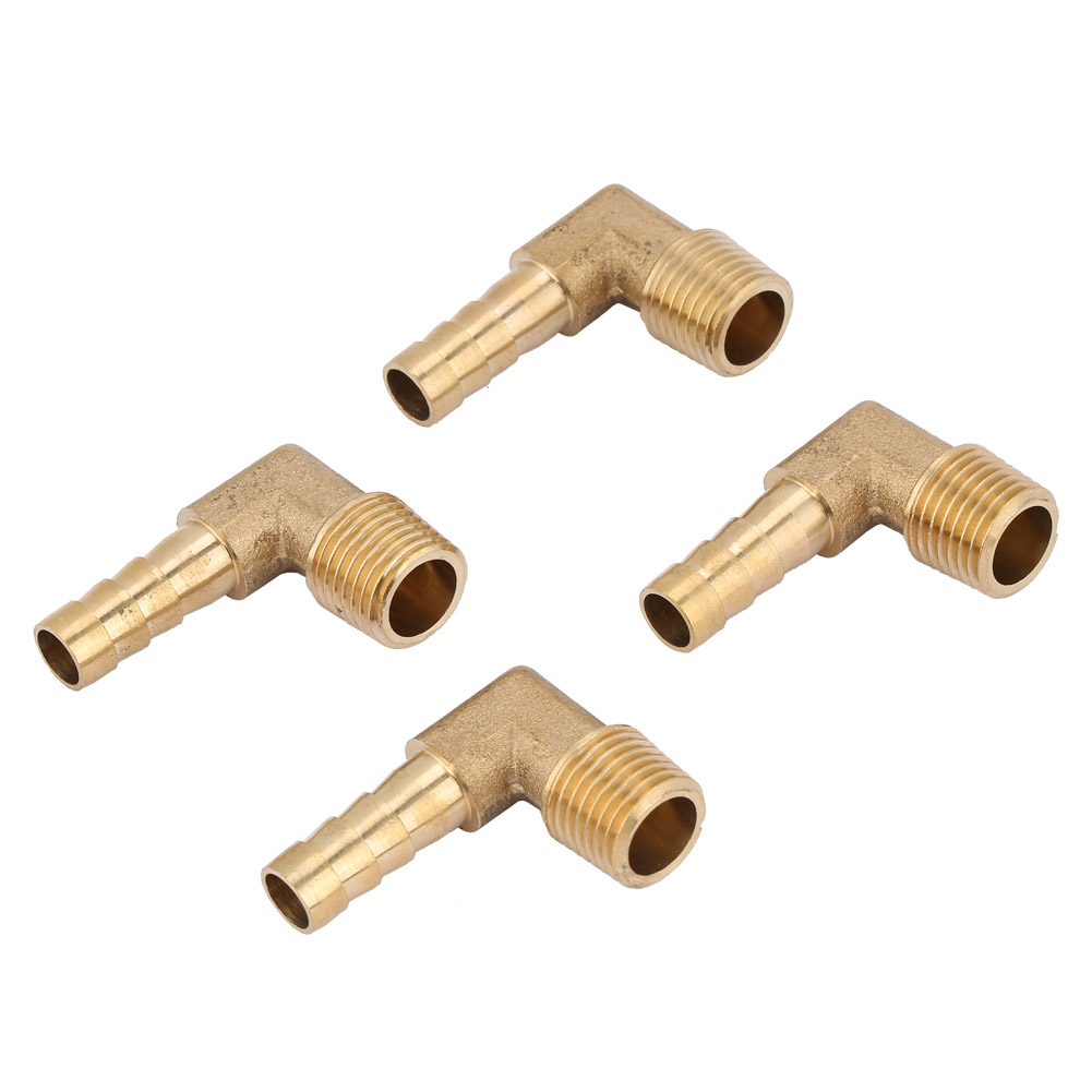 Stück Messing-winkelverschraubung Mit Außengewinde Und Schlauchanschluss 8 Mm G1/4