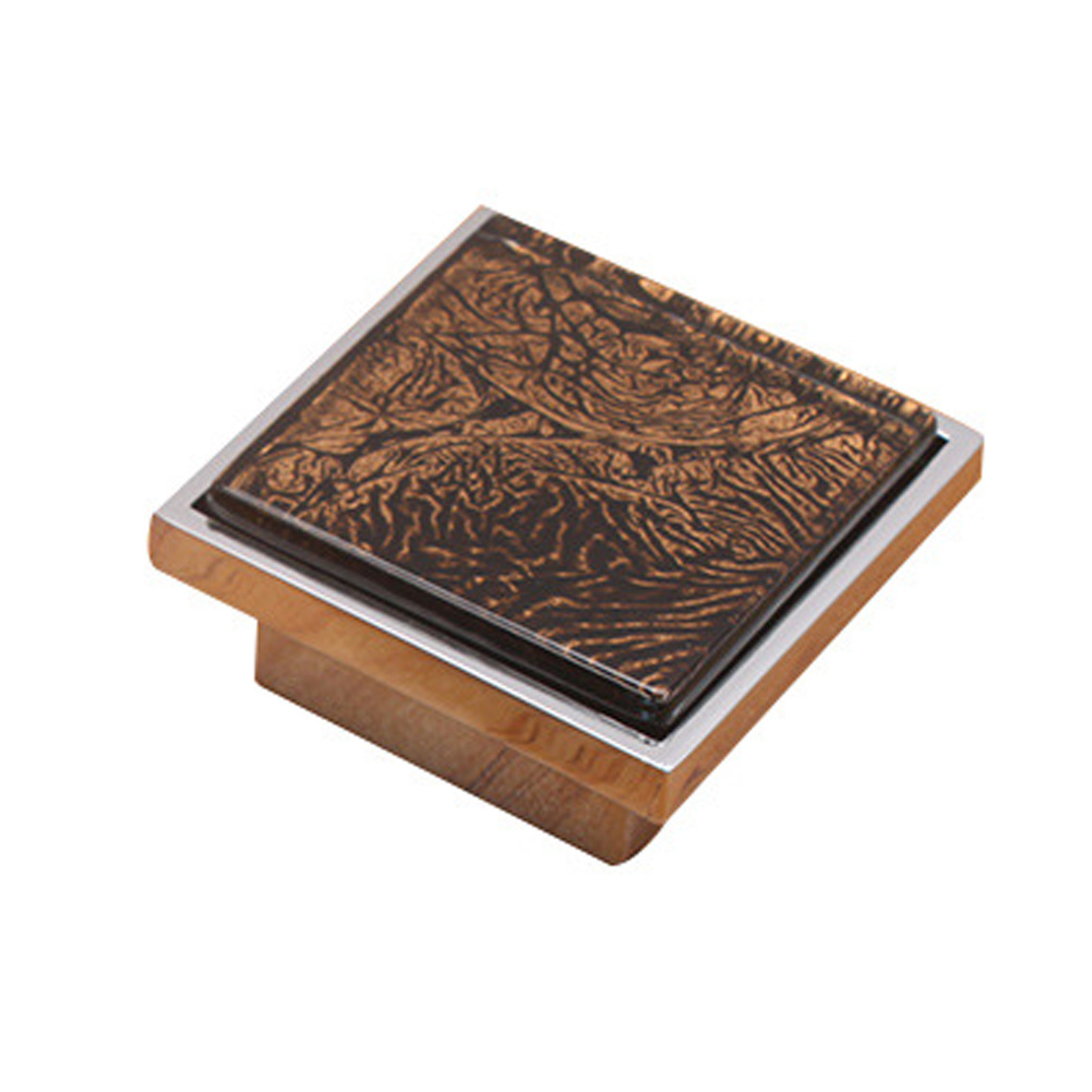 Quadratischer Kristallgriff Für Schubladen Und Türen Für Möbel Und Schränke (kaffee, Groß)