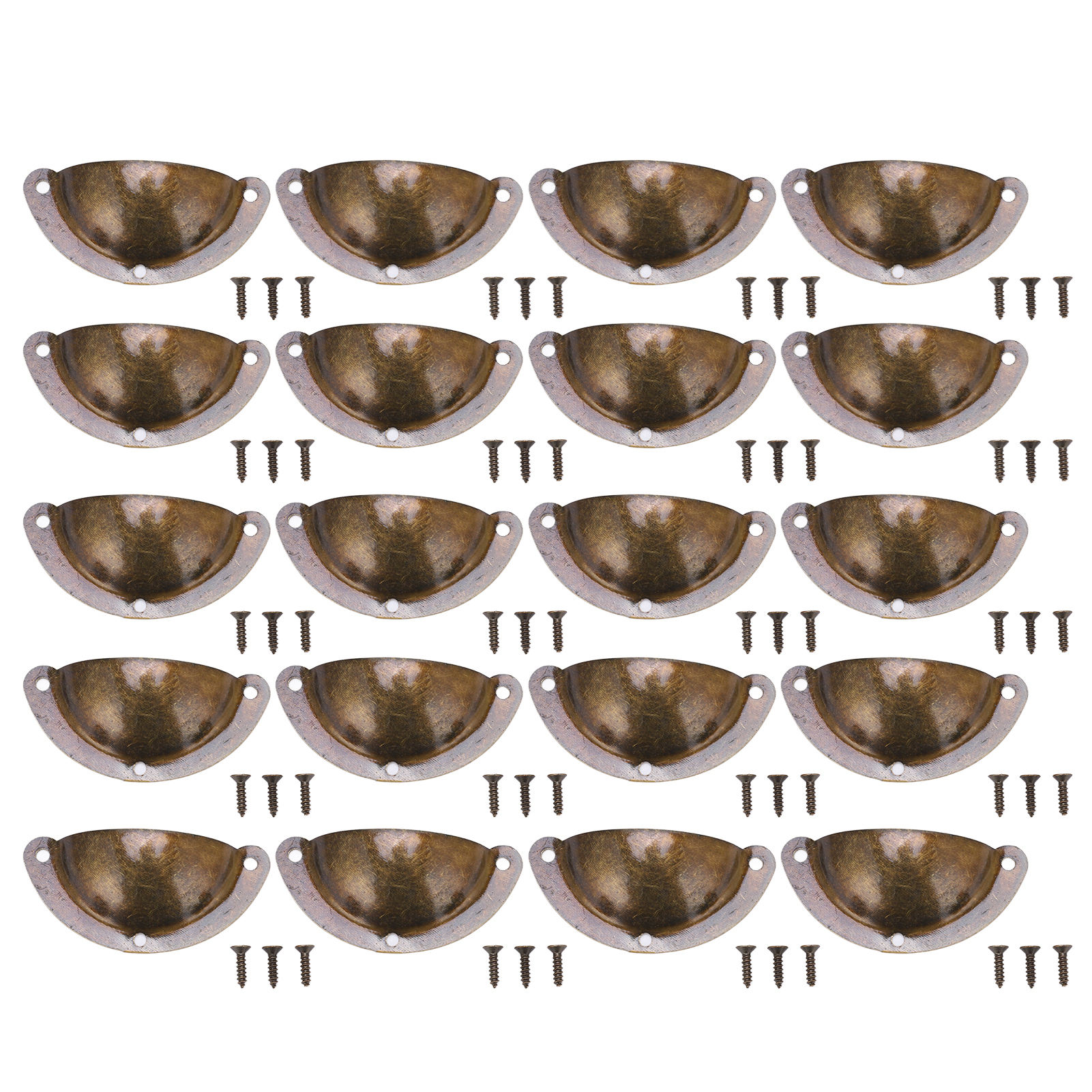 20 Schubladengriffe Aus Eisen In Ravioliform, Elegantes Und Robustes Retro-design Für Möbel Und Schränke.