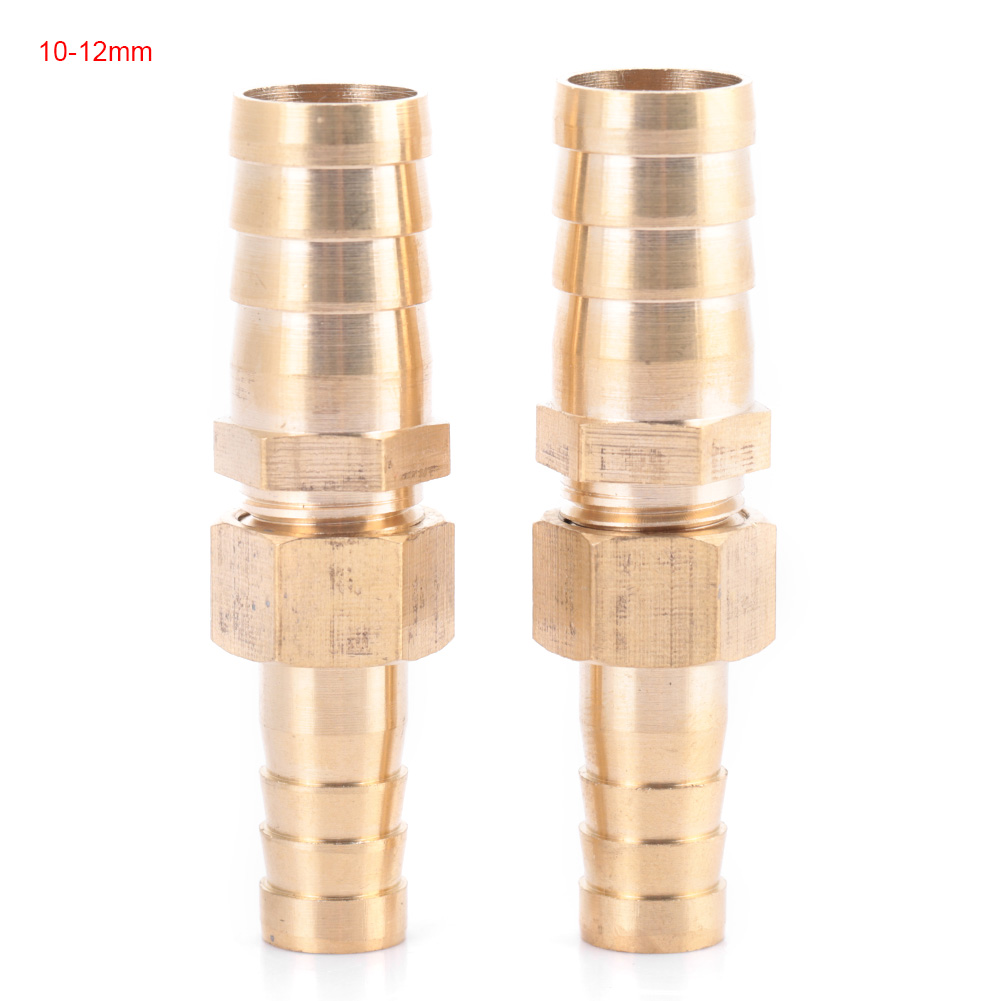 Reduzierstück Aus Messing Mit Widerhaken-endkappe Für Schlauch (10 Mm–12 Mm, 2 Stück)