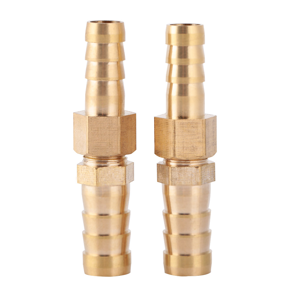 Reduzierstück Aus Messing Mit Widerhaken-endkappe Für Schlauch (8 Mm–12 Mm, 2 Stück)