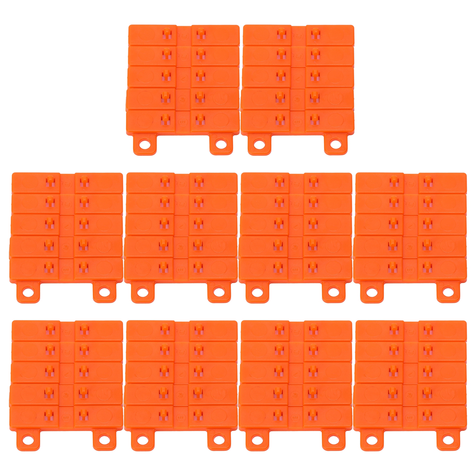 50-teiliger Spl-hebelklemmenblock, Flammhemmend, Pctz42, Flachsteckverbinder Für Kabel