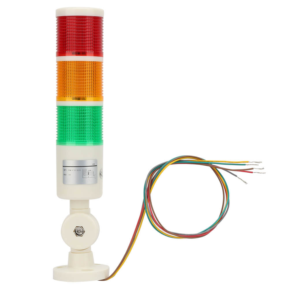 24v Cnc Led-alarmleuchte Mit Summer – Rot, Orange, Grün – Optisches Und Akustisches Signal Für Maschinen