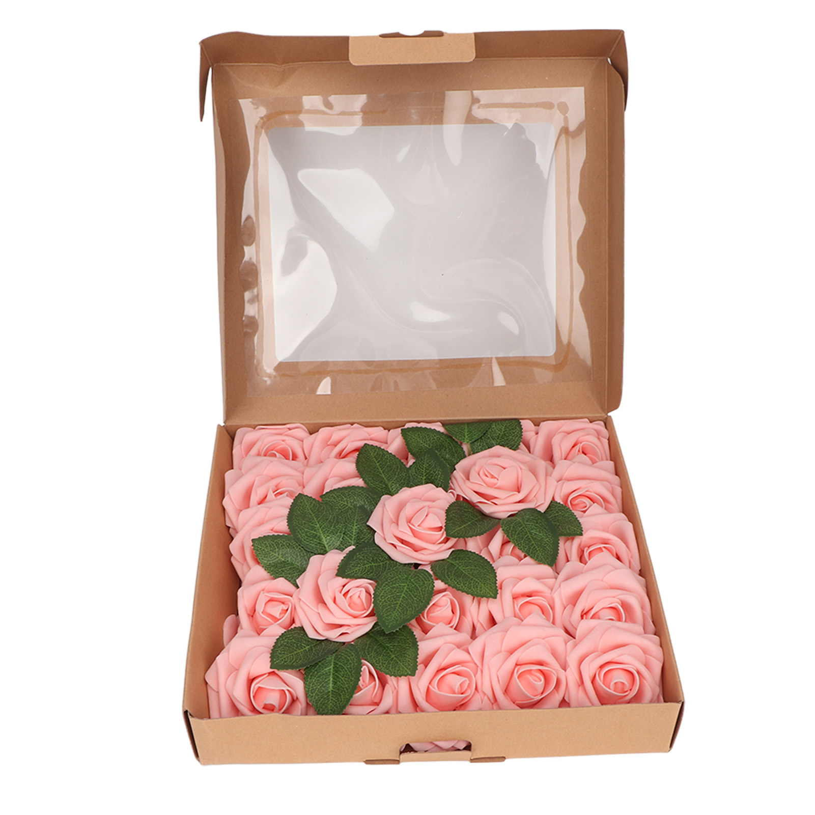 25 Realistische Künstliche Rosen, 18 Cm, Mit Flexiblen Stielen Für Hochzeits- Und Partydekorationen – Rosa