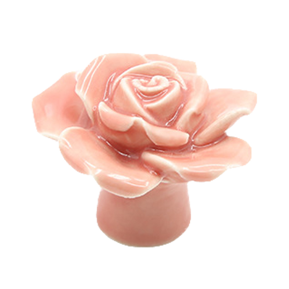 Türknauf, Schubladen- Und Schrankgriff Aus Rosa Keramik, Möbelaccessoire (rosa)