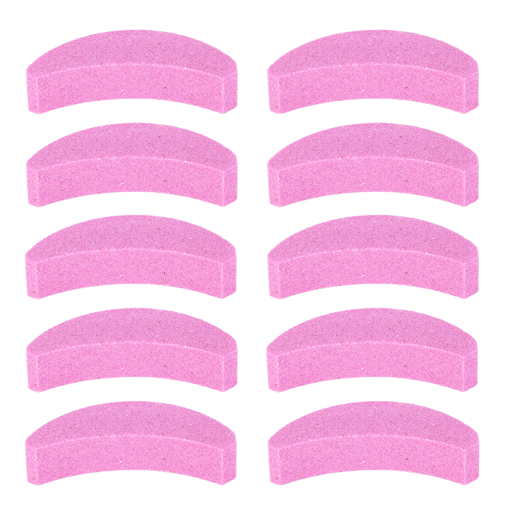 10-teiliger Tragbarer Kettensägen-kettenschärfer In Rosa Halbmondform Mit Schleifstein