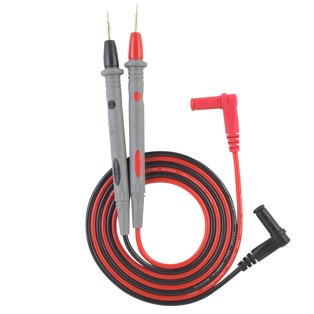Stück Pt1006 Digitalmultimeter-messspitzen Mit Nadelspitzen, Messleitungen 20 A, 109 Cm
