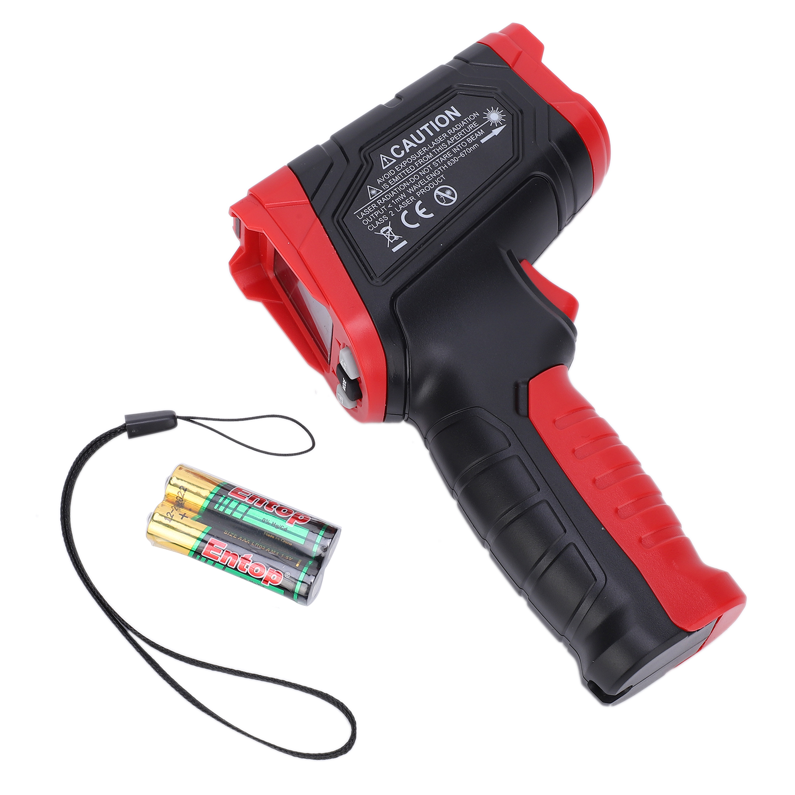 Berührungsloses Infrarot-thermometer, Digitales Temperaturmessgerät 50 °c Bis 680 °c Mit Farb-lcd-display, Akustischem Und Optischem Alarm, Einstellbarer Emissionsgrad