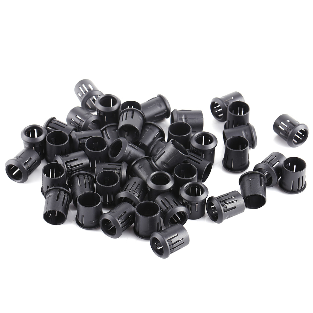 50-teiliges Set Aus 10-mm-led-halterungen Aus Schwarzem Nylon Mit Clipbefestigung, Ideal Für Dioden Und Lampen