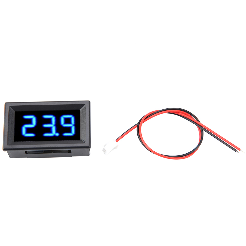 Digitales Zweidraht-voltmeter Für Gleichstrom 2,5–30 V Mit 0,56-zoll-led-anzeige (blau)