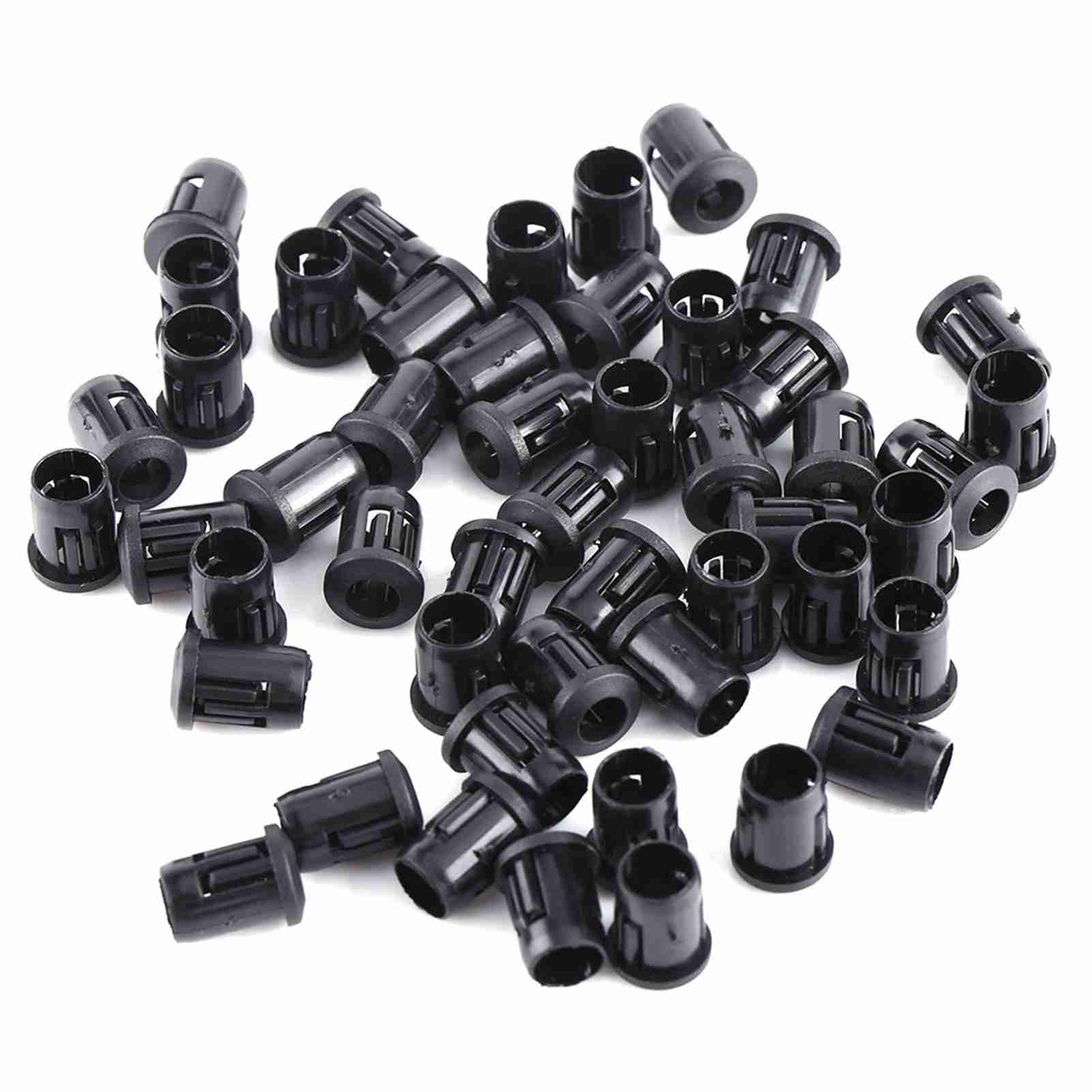 Schwarze Led-halterung Aus Nylon, 50 Stück, 5 Mm, Mit Klemme Und Halterung, Praktisch Für Die Installation Von Dioden.
