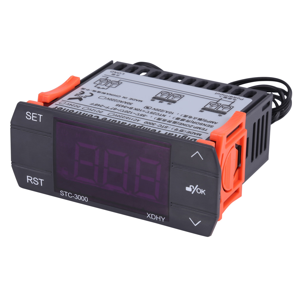 Stc-3000 110v-220v Digitaler Touchscreen-temperaturregler Mit Sonde (10a)